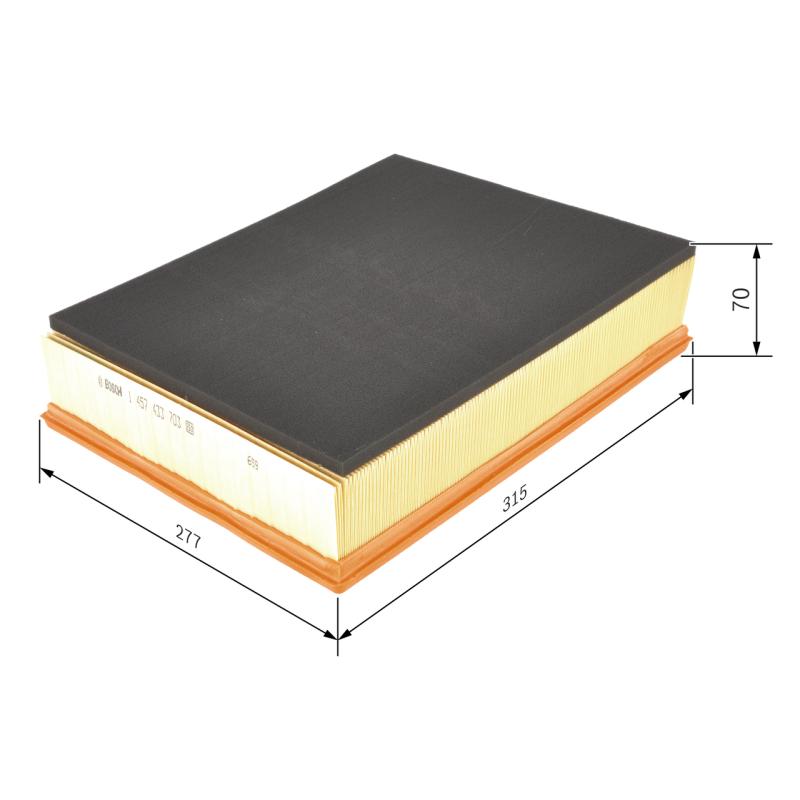 Filtre à air BOSCH 1 457 433 703 - Visuel 1