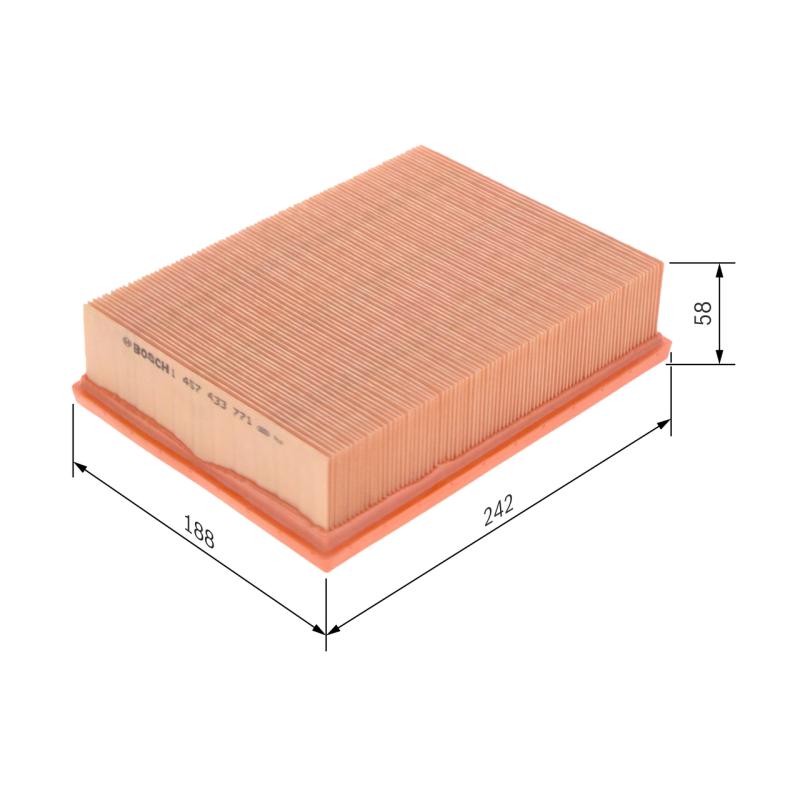 Filtre à air BOSCH 1 457 433 771 - Visuel 1