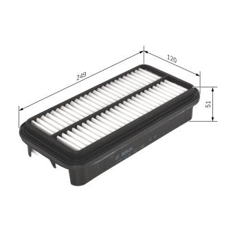 Filtre à air BOSCH OEM 178011108083