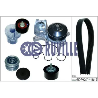 RUVILLE 55095802 - Pompe à eau+Jeu de courroie trapézoïdale à nervures
