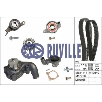 RUVILLE 55214702 - Pompe à eau + kit de courroie de distribution