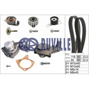 RUVILLE 55214711 - Pompe à eau + kit de courroie de distribution