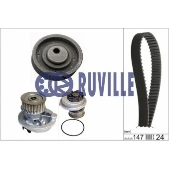 RUVILLE 55300701 - Pompe à eau + kit de courroie de distribution