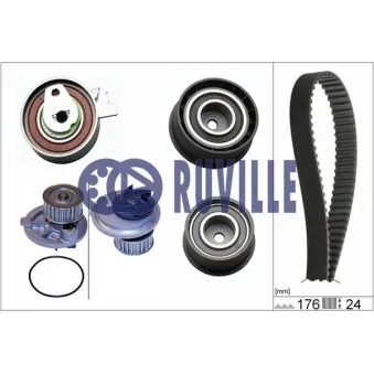 RUVILLE 55306721 - Pompe à eau + kit de courroie de distribution