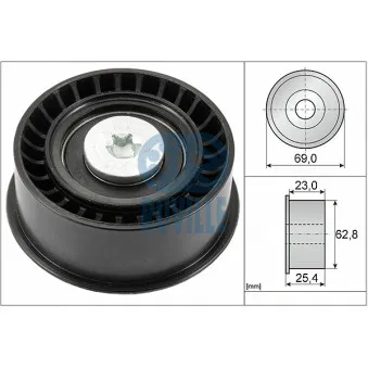 Poulie renvoi/transmission, courroie de distribution RUVILLE OEM 9128739