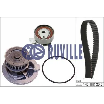 RUVILLE 55315701 - Pompe à eau + kit de courroie de distribution