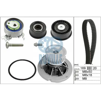 RUVILLE 55327711 - Pompe à eau + kit de courroie de distribution