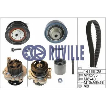 RUVILLE 55491731 - Pompe à eau + kit de courroie de distribution