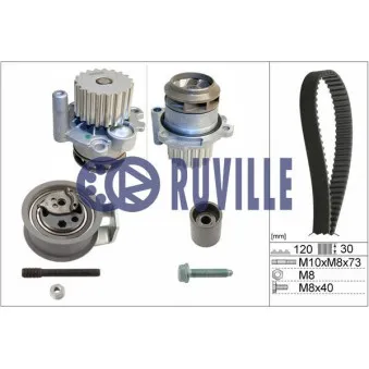RUVILLE 55494701 - Pompe à eau + kit de courroie de distribution