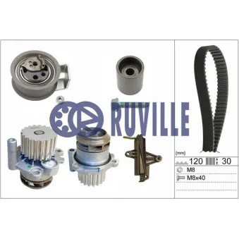 RUVILLE 55494731 - Pompe à eau + kit de courroie de distribution