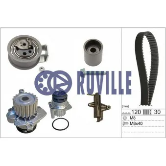 RUVILLE 55494732 - Pompe à eau + kit de courroie de distribution