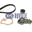 Pompe à eau + kit de courroie de distribution RUVILLE [55500701]