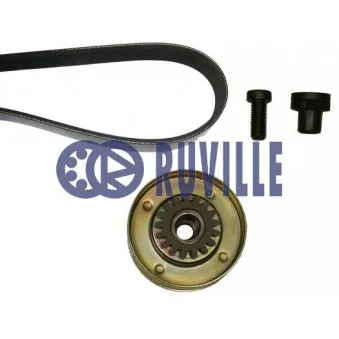 RUVILLE 5551280 - Jeu de courroies trapézoïdales à nervures