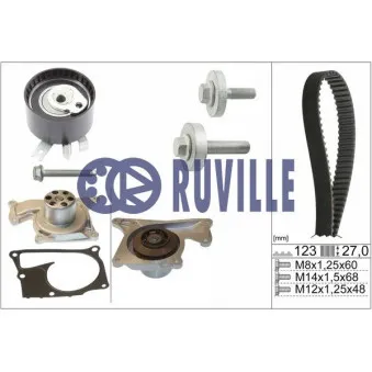 RUVILLE 55581703 - Pompe à eau + kit de courroie de distribution