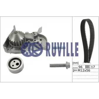 RUVILLE 55622701 - Pompe à eau + kit de courroie de distribution