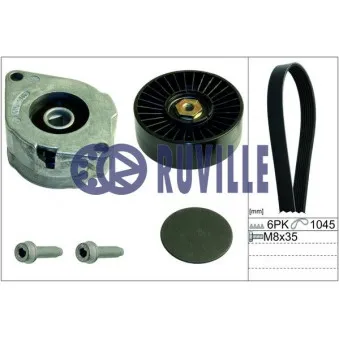 RUVILLE 5576086 - Jeu de courroies trapézoïdales à nervures