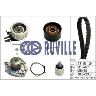 RUVILLE 56036721 - Pompe à eau + kit de courroie de distribution