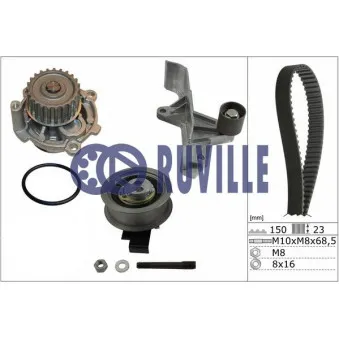 RUVILLE 56364712 - Pompe à eau + kit de courroie de distribution
