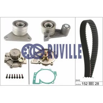 RUVILLE 56511701 - Pompe à eau + kit de courroie de distribution
