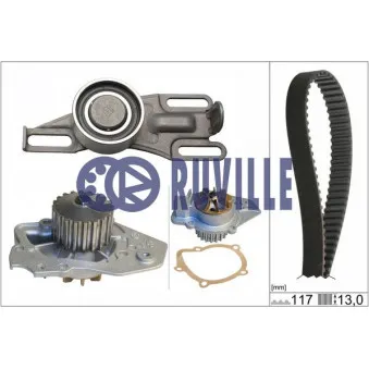 RUVILLE 56604701 - Pompe à eau + kit de courroie de distribution