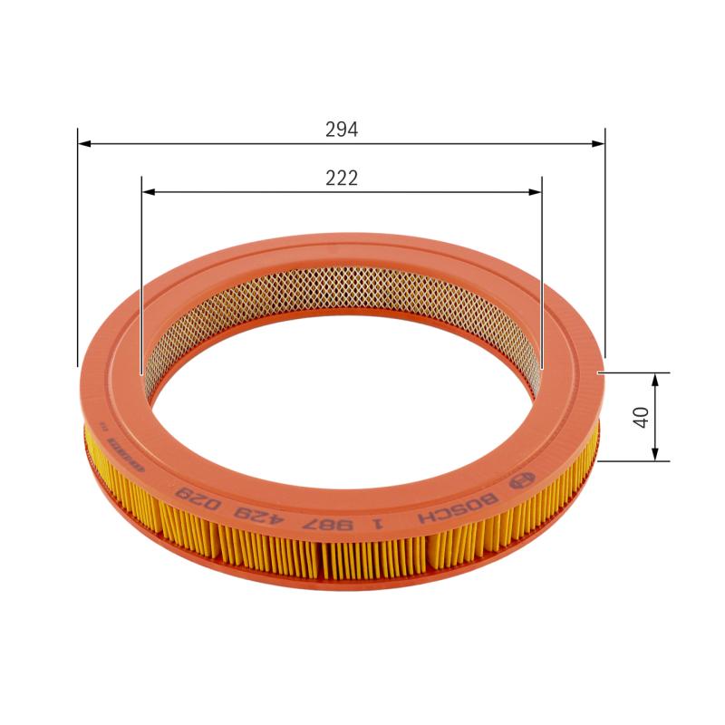 Filtre à air BOSCH 1 987 429 029 - Visuel 1