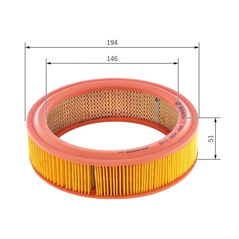 Filtre à air BOSCH 1 987 429 115 - Visuel 1