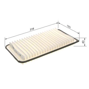 Filtre à air BOSCH OEM 178010H010