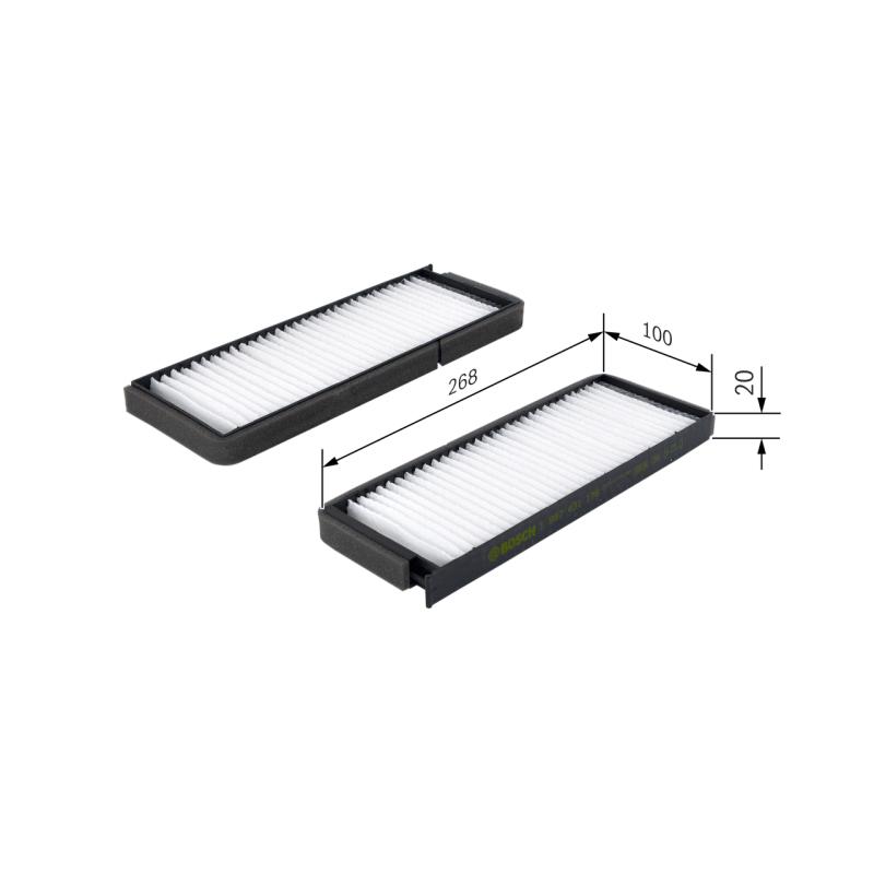 Filtre, air de l'habitacle BOSCH 1 987 431 176 - Visuel 1