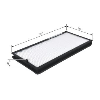 Filtre, air de l'habitacle BOSCH 1 987 432 032