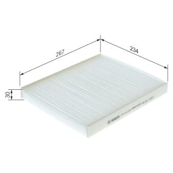 Filtre, air de l'habitacle BOSCH OEM 1808612