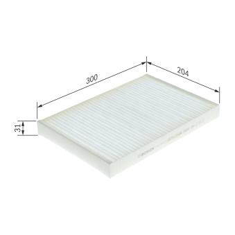 Filtre, air de l'habitacle BOSCH [1 987 432 071]