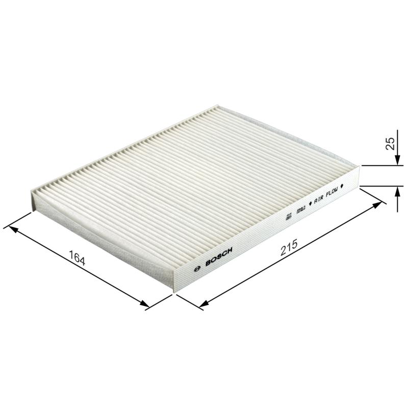 Filtre, air de l'habitacle BOSCH 1 987 432 072 - Visuel 1