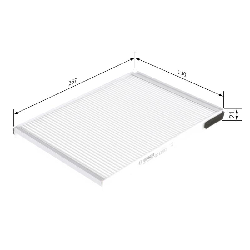 Filtre, air de l'habitacle BOSCH 1 987 432 077 - Visuel 1