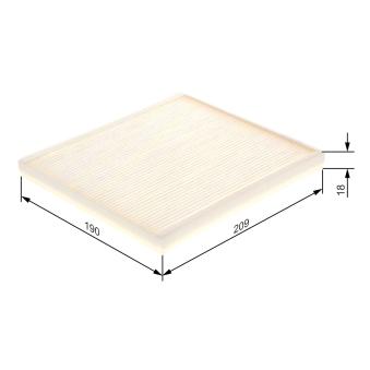 Filtre, air de l'habitacle BOSCH OEM 885685201083