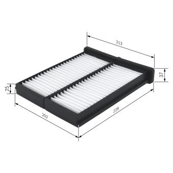 Filtre, air de l'habitacle BOSCH OEM MR460201