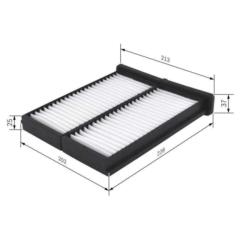 Filtre, air de l'habitacle BOSCH 1 987 432 086 - Visuel 1