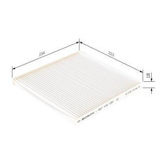 Filtre, air de l'habitacle BOSCH OEM 7700428820