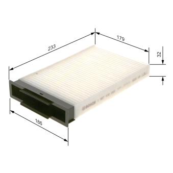 Filtre, air de l'habitacle BOSCH OEM 7701055109
