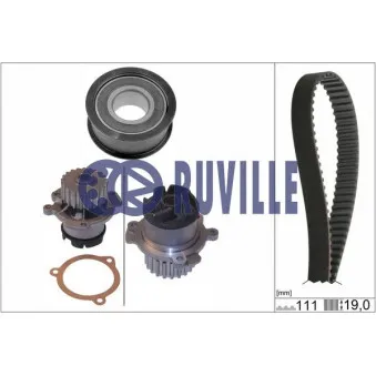 RUVILLE 57201701 - Pompe à eau + kit de courroie de distribution