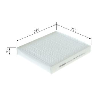 Filtre, air de l'habitacle BOSCH OEM 8687389