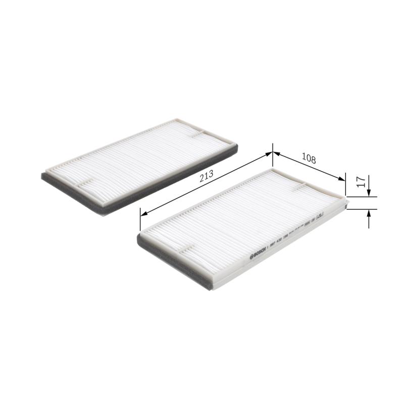 Filtre, air de l'habitacle BOSCH 1 987 432 156 - Visuel 1