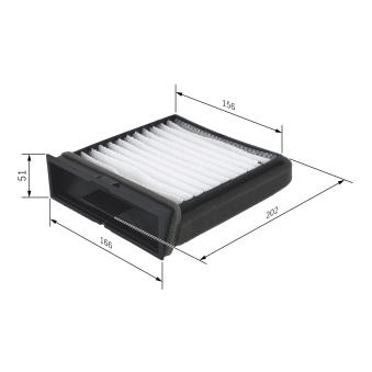 Filtre, air de l'habitacle BOSCH OEM 30818694