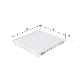 Filtre, air de l'habitacle BOSCH OEM 9586154G00