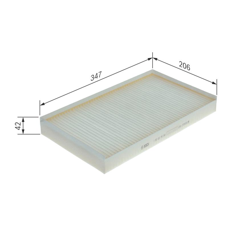 Filtre, air de l'habitacle BOSCH 1 987 432 195 - Visuel 1