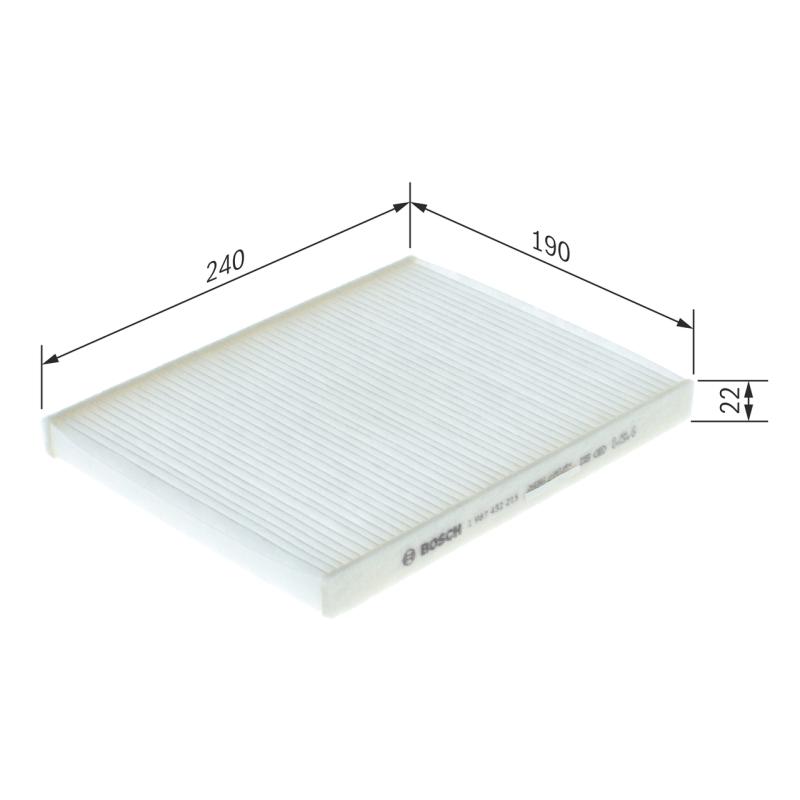 Filtre, air de l'habitacle BOSCH 1 987 432 215 - Visuel 1