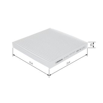 Filtre, air de l'habitacle BOSCH [1 987 432 299]