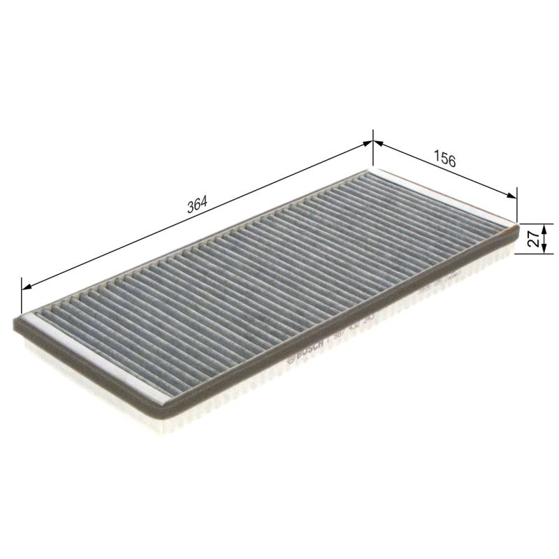 Filtre, air de l'habitacle BOSCH 1 987 432 343 - Visuel 1
