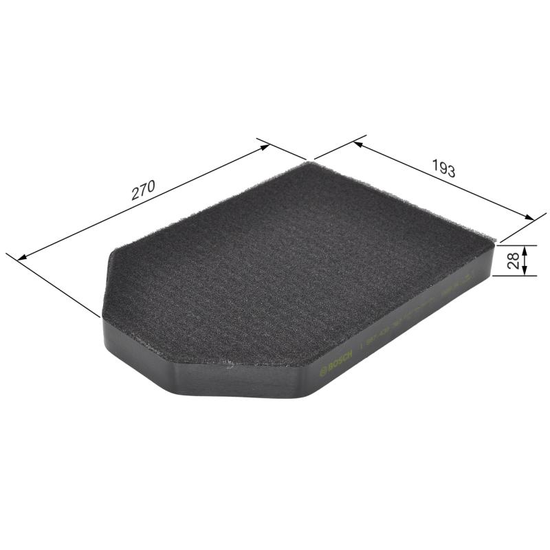 Filtre, air de l'habitacle BOSCH 1 987 432 367 - Visuel 1