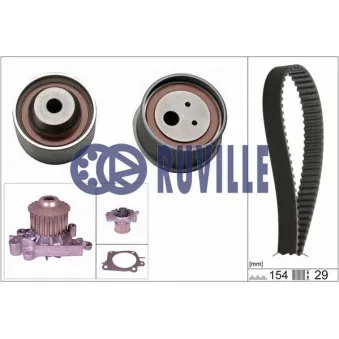 RUVILLE 57319701 - Pompe à eau + kit de courroie de distribution