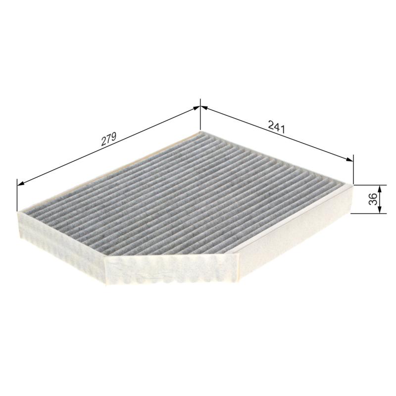 Filtre, air de l'habitacle BOSCH 1 987 432 369 - Visuel 1